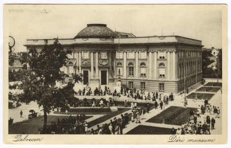 Képeslap a Déri Múzeumról, 1930-as évek eleje