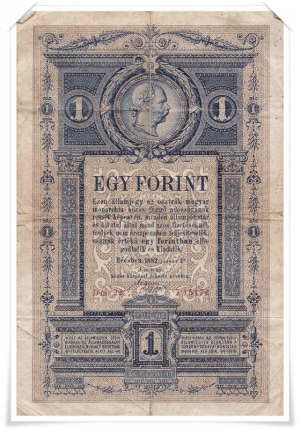 1 forintos államjegy 1882-ből