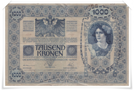 1000 koronás bankjegy 1902-ből