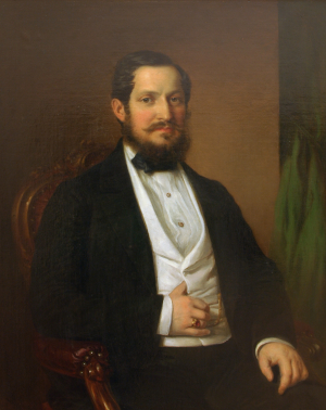 Barabás Miklós (Márkusfalva, 1810 – Budapest, 1898): Matta János, 1857, olaj, vászon, 100x80 cm