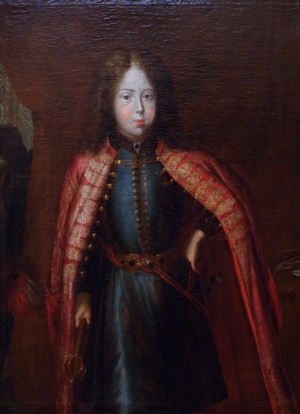 Ismeretlen festő (17. század): Gyermekportré, é. n., olaj, vászon, 106x77,5 cm