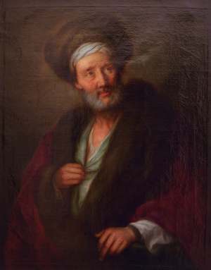 Mányoki Ádám (Szokolyai, 1676 – Drezda, 1757): Ószövetségi aggastyán, é. n. olaj, vászon, 92x74 cm