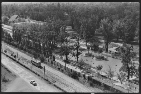 A nagyerdei strand látképe 1955 Benkő László felvétele