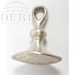 Zsinóron viselhető török ezüst pecsétnyomó, 16. század_2