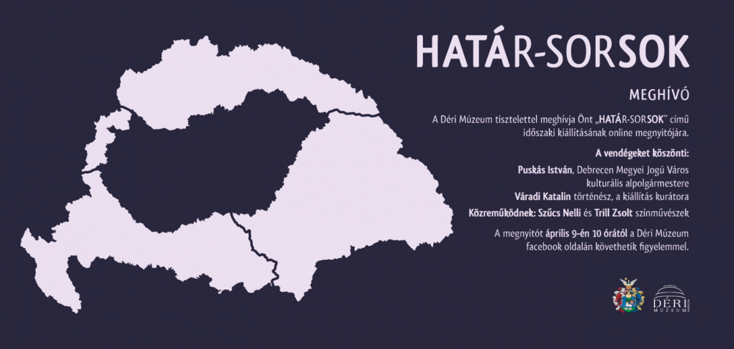 HATÁr-sorSOK című kiállítás online megnyitója