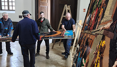 Megérkezett a Nagytemplomba a LEGO Ecce Homo