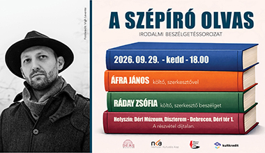 A szépíró olvas - irodalmi beszélgetéssorozat